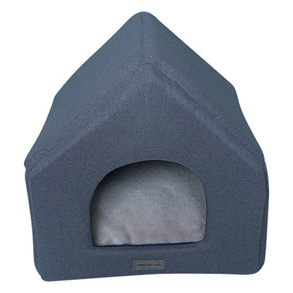 Animal Boulevard Home &amp; Away Honden/ Katten Huis - 46x43x42 cm - Verkrijgbaar in Donkergrijs en Lichtgrijs