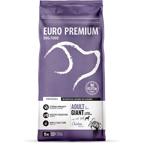 Euro-Premium adult giant chicken &amp; rice 15kg