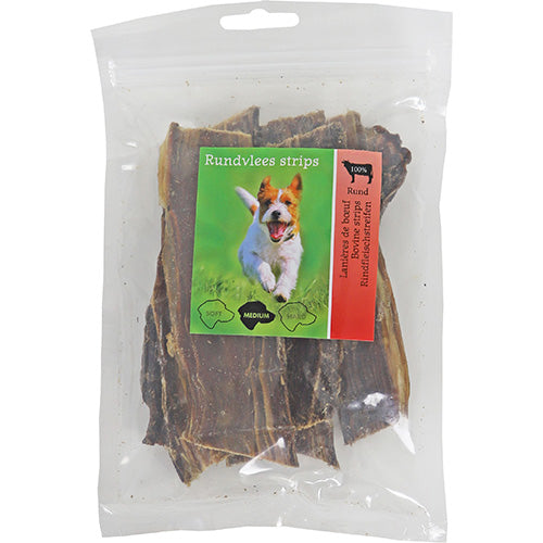 Natuurlijke Snack Rund - Rundvlees Strips 100 gram