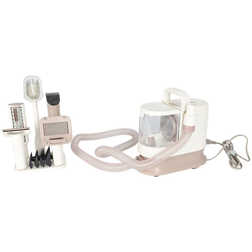 GD. EDI Komplettes Hundefellpflegeset, Staubsauger & Haarschneidemaschine in einem! - 1,3 Liter - 6 in 1