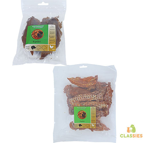 Natuurlijke Hondensnack Kip - Kipfilet in 200 of 400 gram