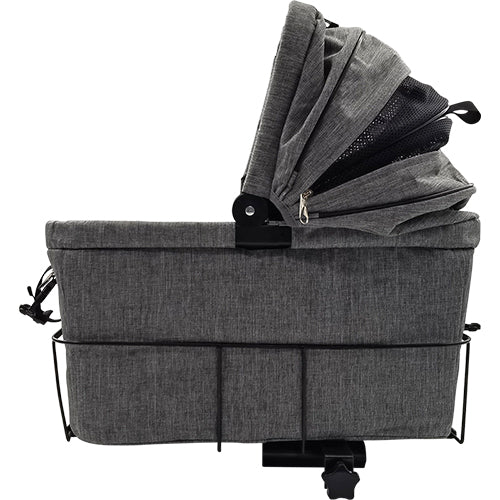 Animal Boulevard Travel Fietsmand &amp; Draagtas Voor Achteraan - Grijs - 32x48x45 cm