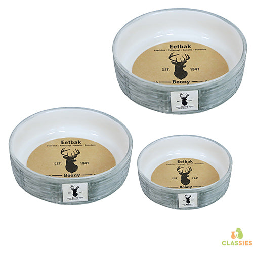 Boony Est1941 eetbak steen wicker grijs