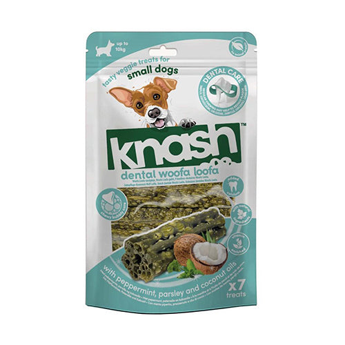 Knash Woofa Loofa Dental M met munt en peterselie – zak à 7 stuks - S of M