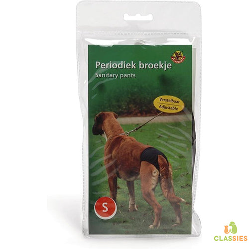 Beeztees Periodiek Broekje - Hond - Zwart - XS - 32-37 cm Classies
