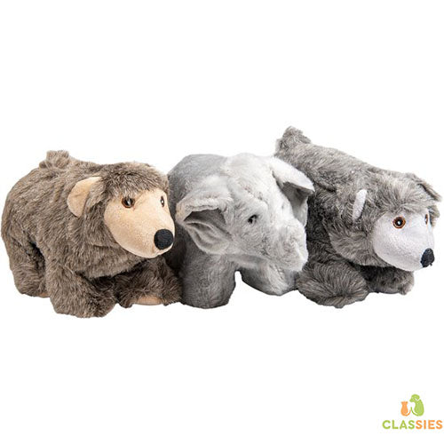 Jack And Vanilla - Jouets - Velveties Ours-grizzly-éléphant - Assortis - 23cm