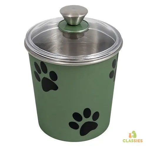Jack and Vanilla Inox Koekjestrommel Groen-1,9L Ø16 x 20,5 cm Classies