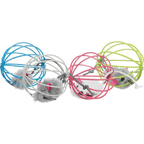 Spielzeugmaus im Ball 6 cm