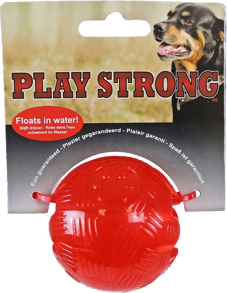 Play Strong Gummiball 6 cm rot