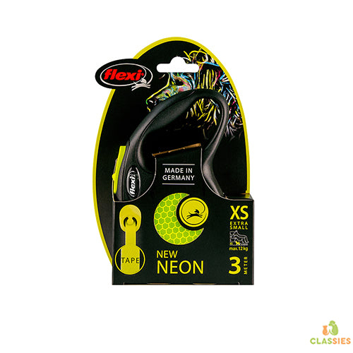 Flexi ruban rétractable flashy New néon - réfléchissant