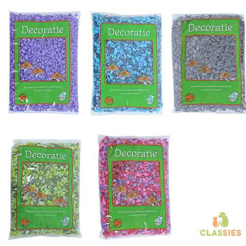 Aquariumgrind - deco - 1 kg - verschillende kleuren