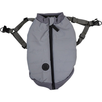 Jack and Vanilla Dogwalk Jacket Harness London - Hondenjas met Harnas - Grijs - Verkrijgbaar in 7 maten