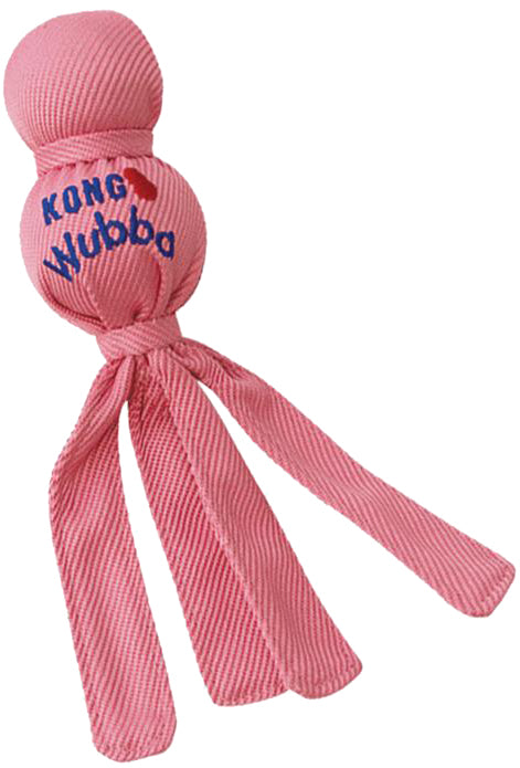 Kong Wubba Puppy  - Assorti Roze of Blauw - 22 cm