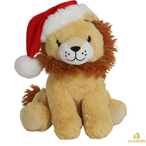 Boon hond kerstspeelgoed leeuw+piep bruin 25cm