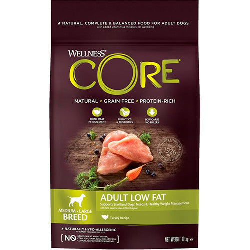 Wellness Core Grain Free Dog Healty Weight Kalkoen - Hondenvoer - 10 kg