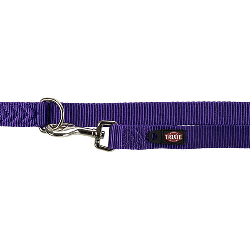 Trixie Nylon Premium Verstelbare Hondenriem - Violet - Maat L-XL: Breedte: 2 cm - Lengte: 2 meter