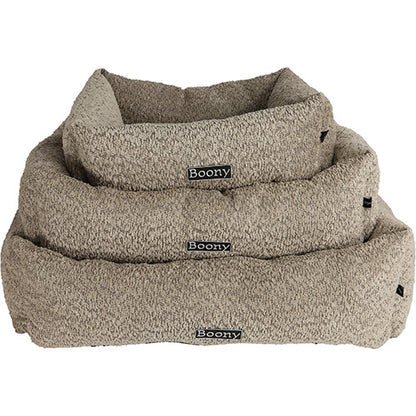 Boony Lounger Hondenmand/ Kattenmand Chenille - Bruin - Verkrijgbaar in 3 maten