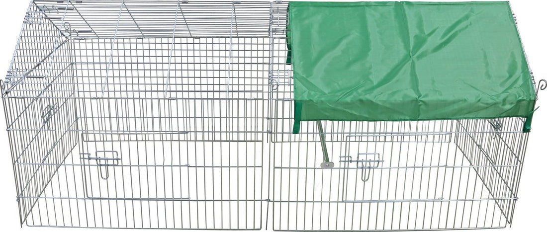 Boon Draadren Puntdak met Zonnedoek Verzinkt 180 x 75 x 75 cm