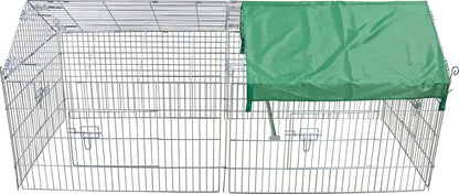 Boon Draadren Puntdak met Zonnedoek Verzinkt 180 x 75 x 75 cm