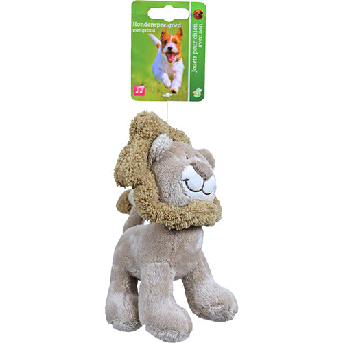 Boon Hondenknuffel - Pluche Staande Leeuw Met Geluid - 15 cm
