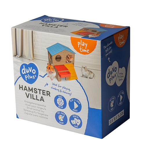 Duvoplus -  Knaagdierspeelgoed - Hamster Villa - 13x16x15,5 cm