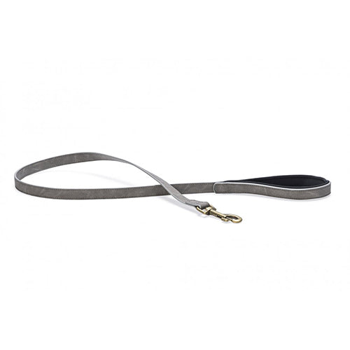 Beeztees Balacron Ax Kunstleren Hondenriem - Grijs - 100 cm x 20 mm Classies