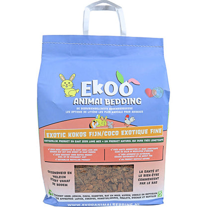 Ekoo Animal Bedding Exotic Kokos Fijn - 25 liter