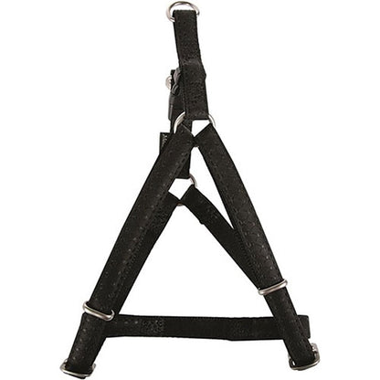 Beeztees Mac Leather - Verstelbaar Kunstleren Hondentuig/Harnas - Zwart - Borstomtrek: 60-100 cm