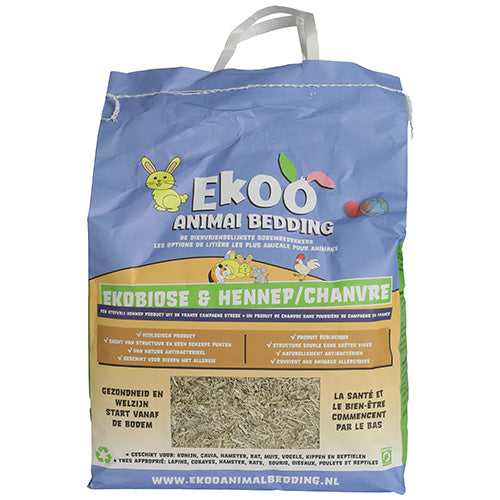 Ekoo Animal Bedding Ekobiose &amp; Hennep - 25 liter