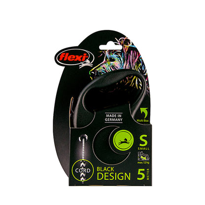 Flexi rollijn Black Design koord S - 5 meter