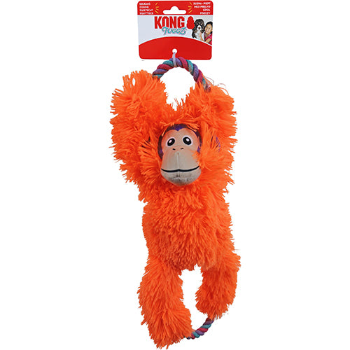 Kong hond Tuggz sloth XL, trekknuffel - bruin - oranje