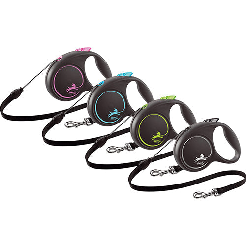Flexi rollijn Black Design koord 5 meter Classies