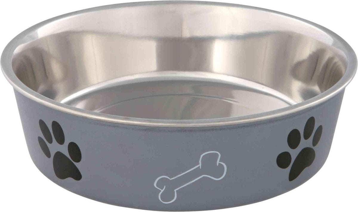 Trixie Voerbak RVS/Kunststof - Assorti - 23 cm - 2,4 L
