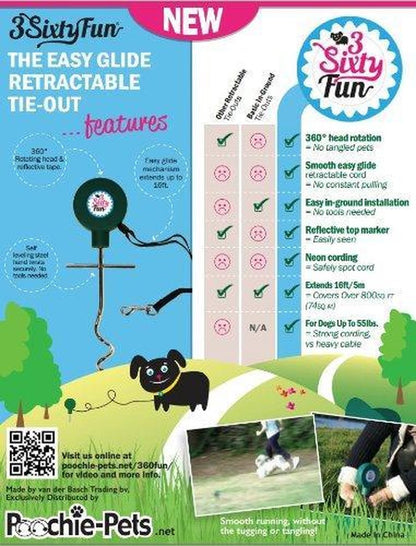 3 sixtyfun roterende campingset - aanleglijn