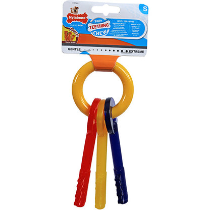Clé de dentition à mâcher pour chiot Nylabone - porte-clés