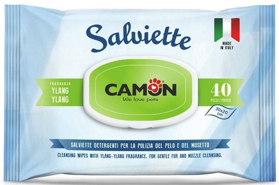 Camon Reinigungstücher mit Aloe Vera und Ylang-Ylang-Parfüm 40 Tücher