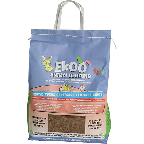 Ekoo Animal Bedding Exotic Kokos Grof - 25 liter