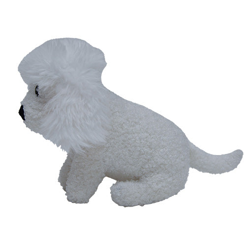 WOOFLES - Knuffel - poedel met pieper en crunchy Wit-24 cm