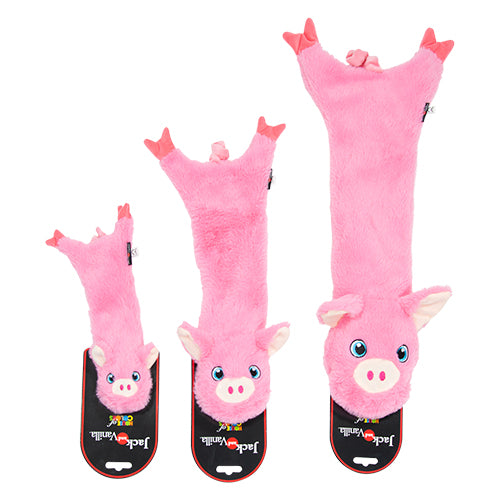 Jack and Vanilla Flatties Hunde-Plüschtier – Knisterschwein – in 3 Größen erhältlich