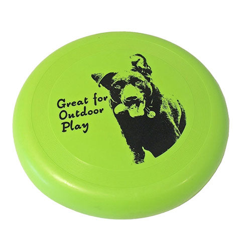 Hondenspeelgoed frisbee drijvend 23 cm groen