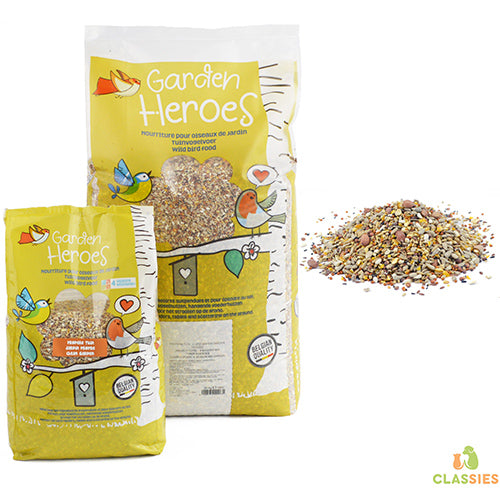 Vogelvoer Garden Heroes propere tuin 4 seizoenen mix 5 -20 kg