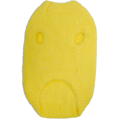 Jack and Vanilla Dogwalk Sweater Plush Milano - Zachte Warme Hondentrui - Kleur: Geel - Verkrijgbaar in 6 maten