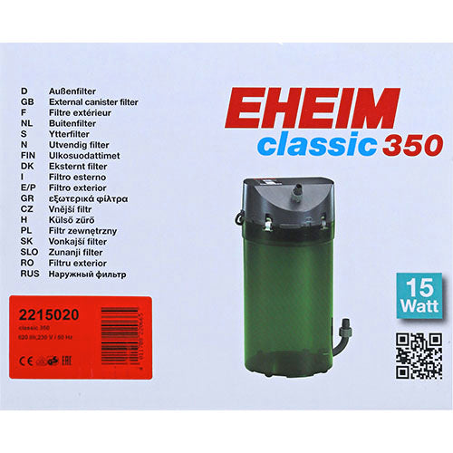Eheim buitenfilter Classic met filtermassa