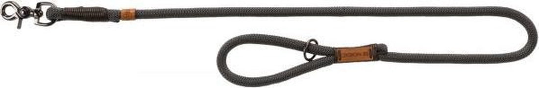 Trixie hondenriem be nordic donkergrijs / bruin - 1,3 cm - 100 cm