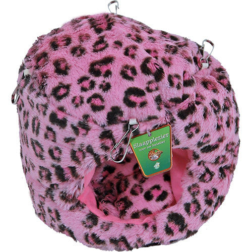 Maison pour rongeurs en peluche Boon - Tonneau rond suspendu - Ø 18 cm.