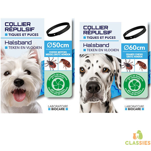 Anti vlooien en teken halsband 50 - 60 cm