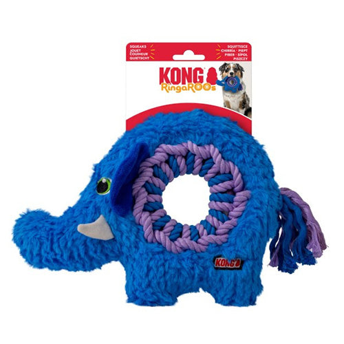 Kong Hondenspeelgoed - Ringaroos Elephant Medium - 19,6x29,8 cm