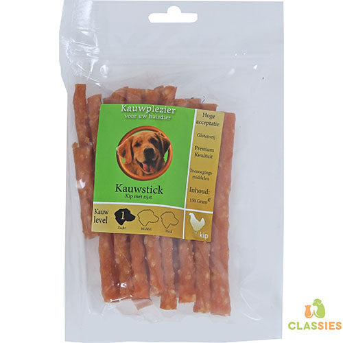 Kauwstick kip met rijst 150gram