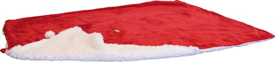 Croci - Kerstdeken met Kerstman -  Hondendeken - Kattendeken - 100X70 cm
