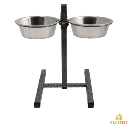 Présentoir Jack et Vanille avec bols en inox 1,7 - 2,8 - 3,9 litres
